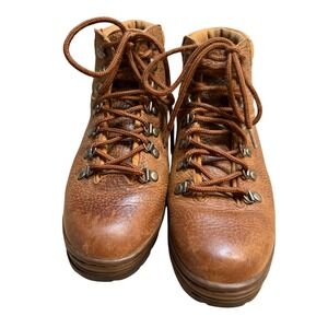 vintage Timberland Hiker Brown Leather Hiking Boots 8.5M